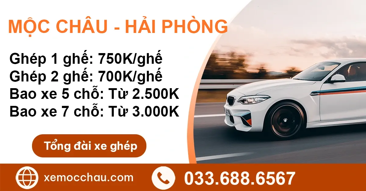 Xe ghép Mộc Châu Hải Phòng
