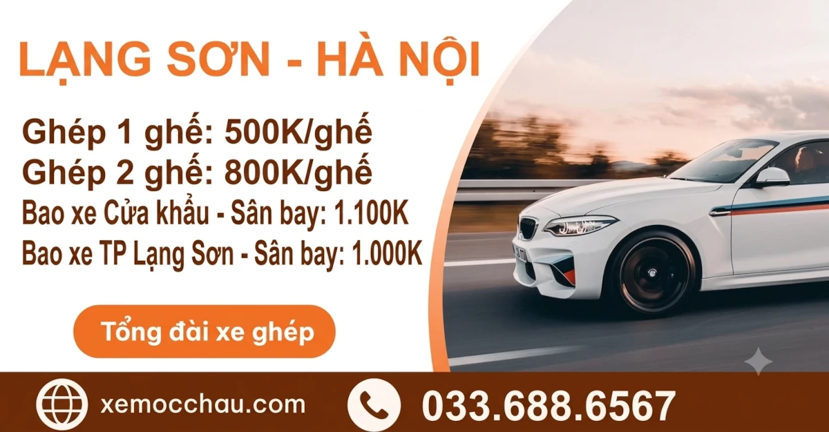 Xe Ghép Lạng Sơn – Hà Nội
